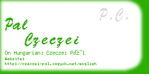 pal czeczei business card